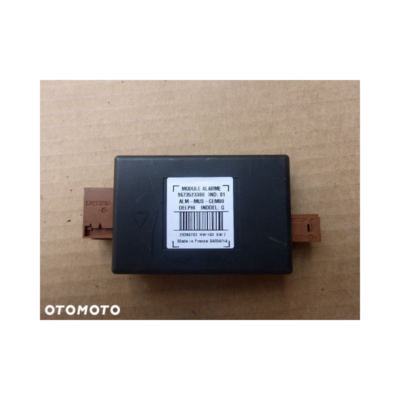 MADUŁ ALARMU CITROEN C4 PICASSO II 13- 9673523380