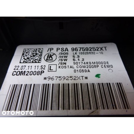 PRZEŁĄCZNIK ZESPOLONY CITROEN DS4 96759252XT