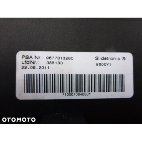 WYBIERAK BIEGÓW AUTOMAT CITROEN DS4 9677813280