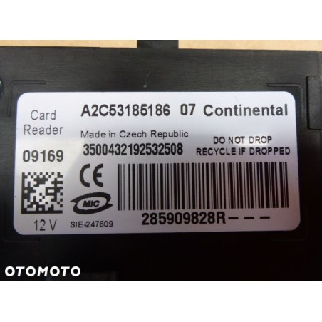 STACYJKA MODUŁ KARTA CZYTNIK RENAULT MEGANE III