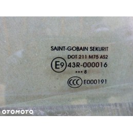 SZYBA DRZWI PRAWY PRZÓD CITROEN BERLINGO 2008-