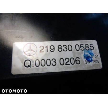 PANEL KLIMATYZACJI MERCEDES W219 CLS A2198300585
