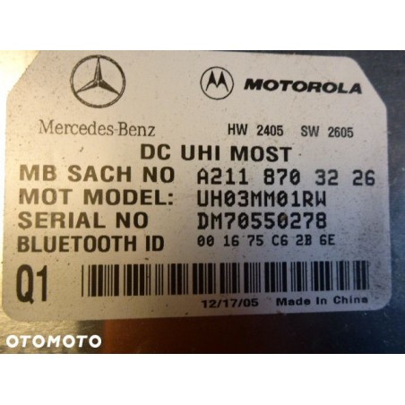 MODUŁ TELEFONU MERCEDES W219 CLS W211 A2118703226