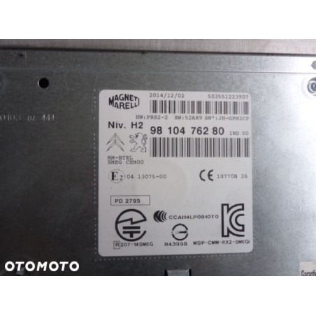 RADIO NAWIGACJA WYŚWIETLACZ PEUGEOT 308 T9 14-