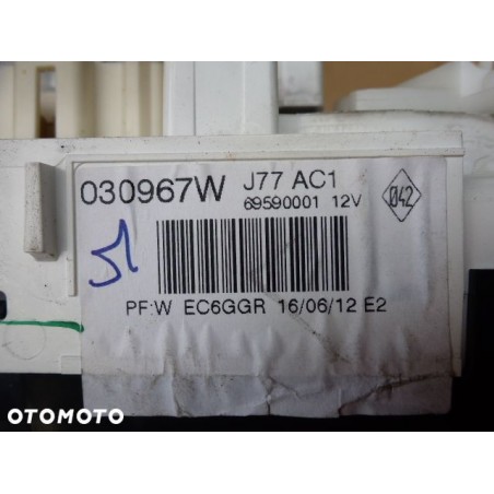 PANEL NAWIEWU KLIMA RENAULT CLIO III 030967W