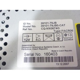 RADIO CD SUZUXI SX4 1.9 DDIS 120KM FIAT SEDICI 39101-79JB