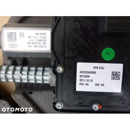 HAMULEC RĘCZNY ELEKTRYCZNY KOMPLETNY CITROEN DS4