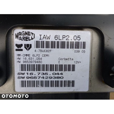 KOMPUTER PEUGEOT 307 CITROEN C4 IAW 6LP2.05 1.4 B