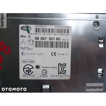 RADIO POD NAWIGACJE ORYGINAŁ PEUGEOT 208